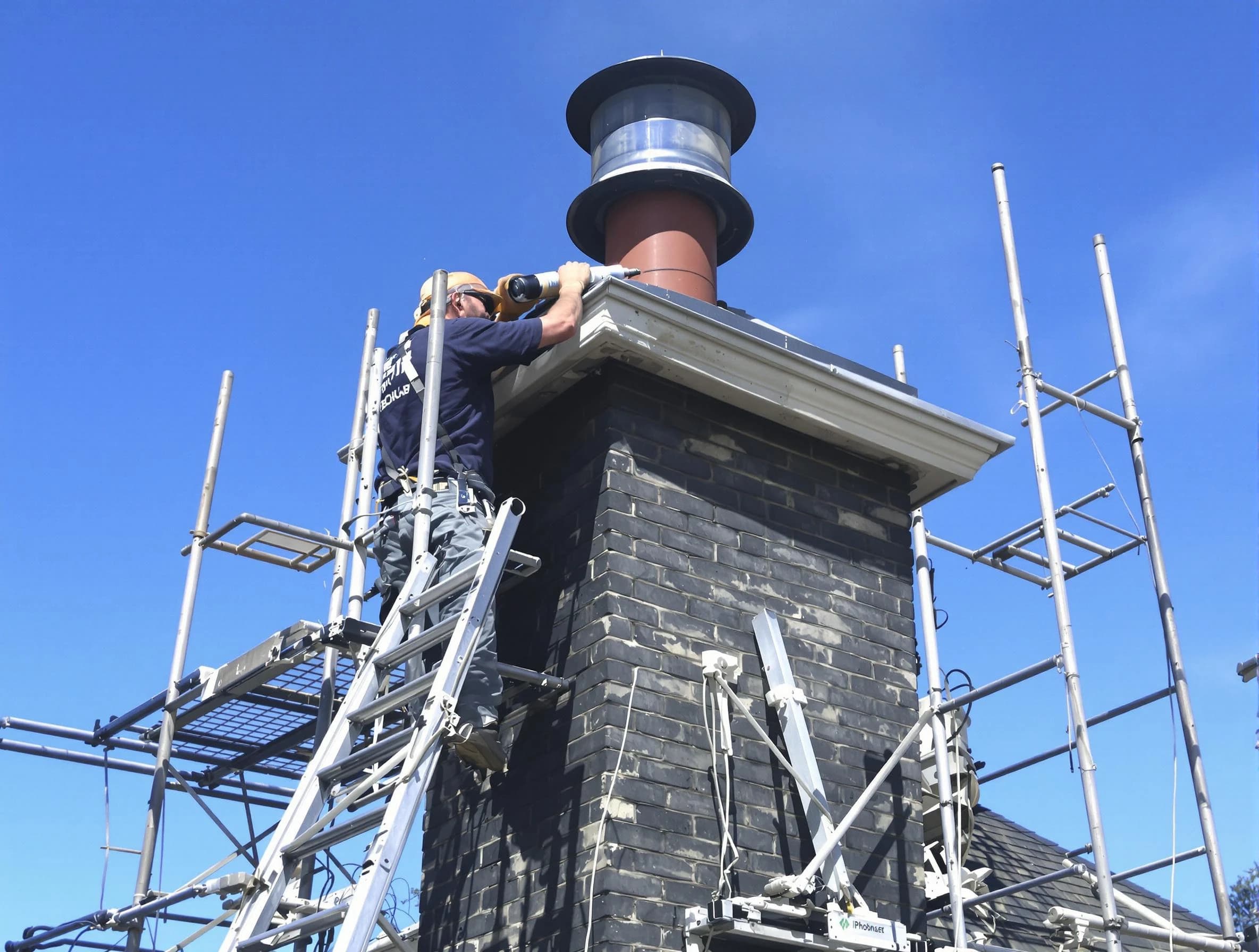 Sturdy chimney crown finished by Billerica Chimney Sweep in Billerica, MA