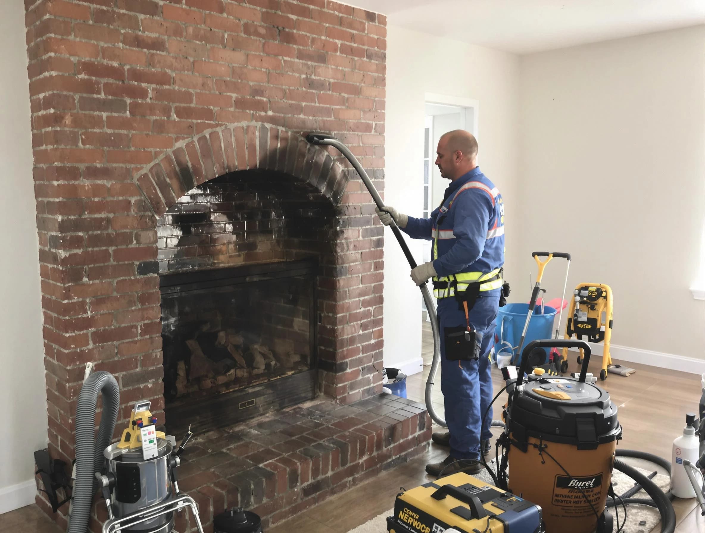 Billerica Chimney Sweep expert performing detailed chimney sweep in Billerica, MA