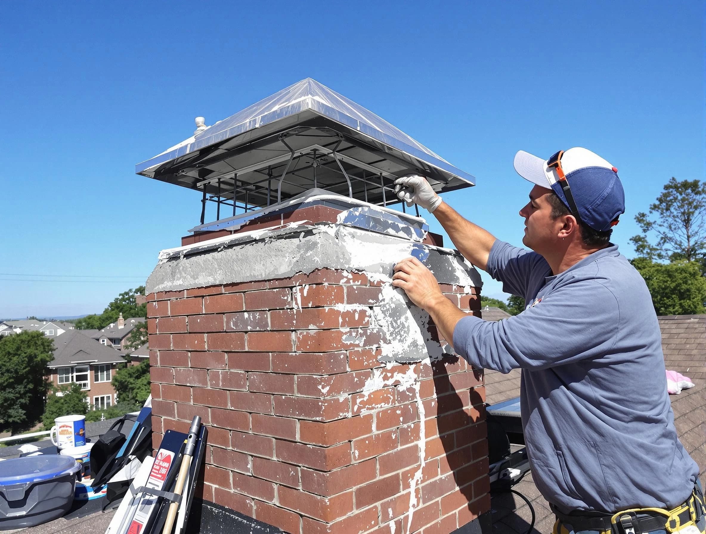 Chimney Crown Services service in Billerica, MA