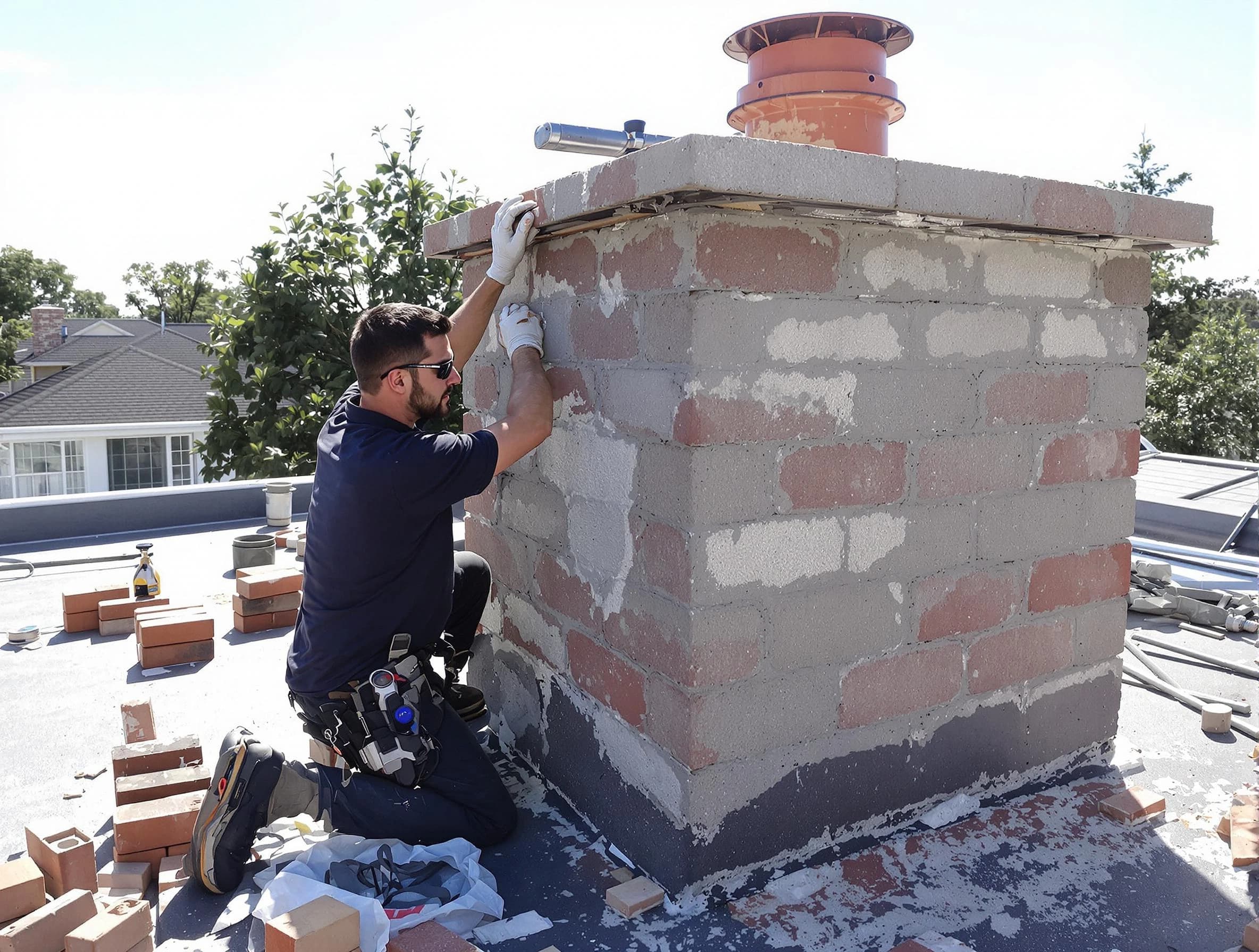 Advanced chimney repair process by Billerica Chimney Sweep in Billerica, MA