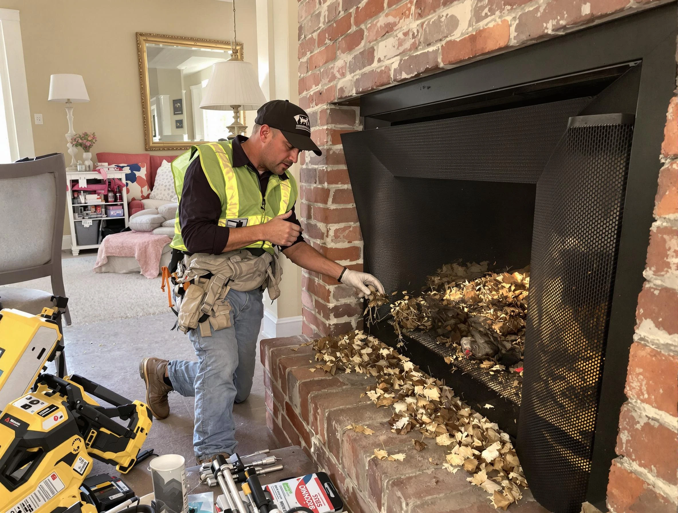 Safe screening installation by Billerica Chimney Sweep in Billerica, MA