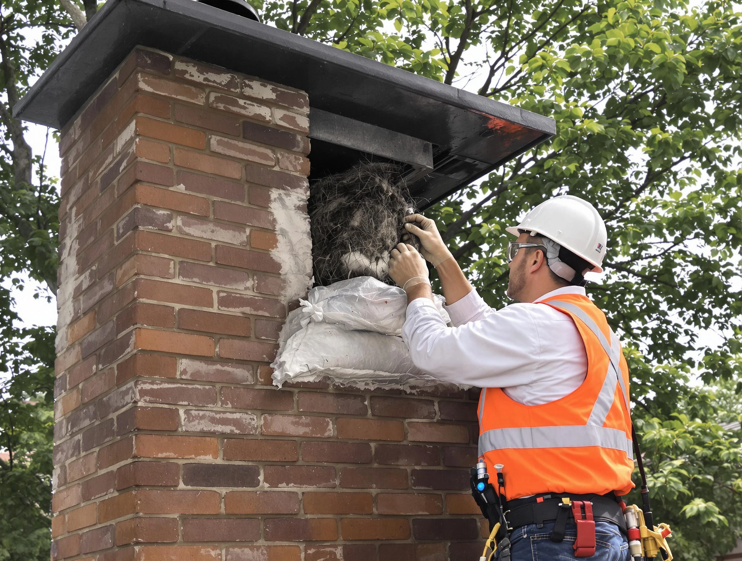 Humane removal of debris and animals by Billerica Chimney Sweep in Billerica, MA