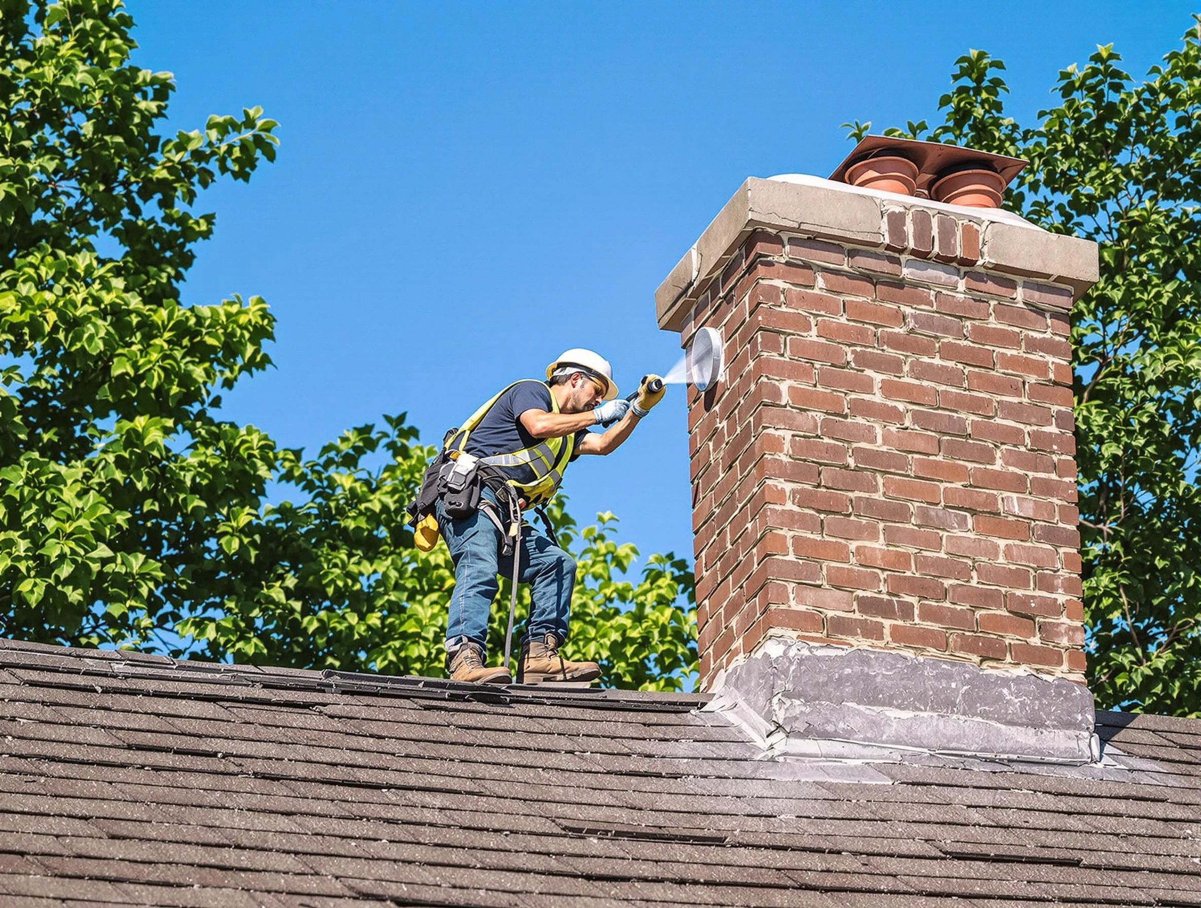 Billerica Chimney Sweep performing an inspection with advanced tools in Billerica, MA