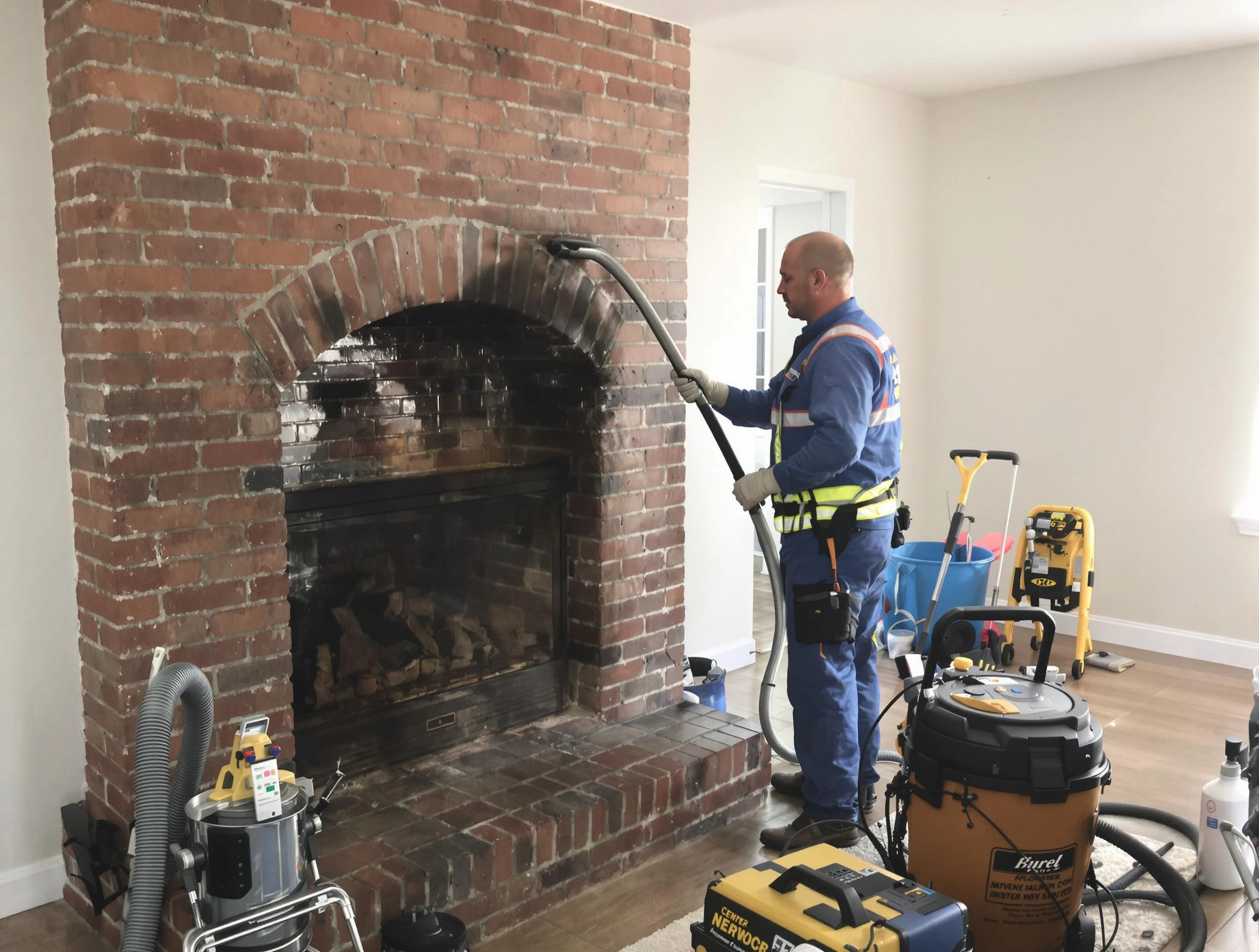 Billerica Chimney Sweep expert performing detailed chimney sweep in Billerica, MA