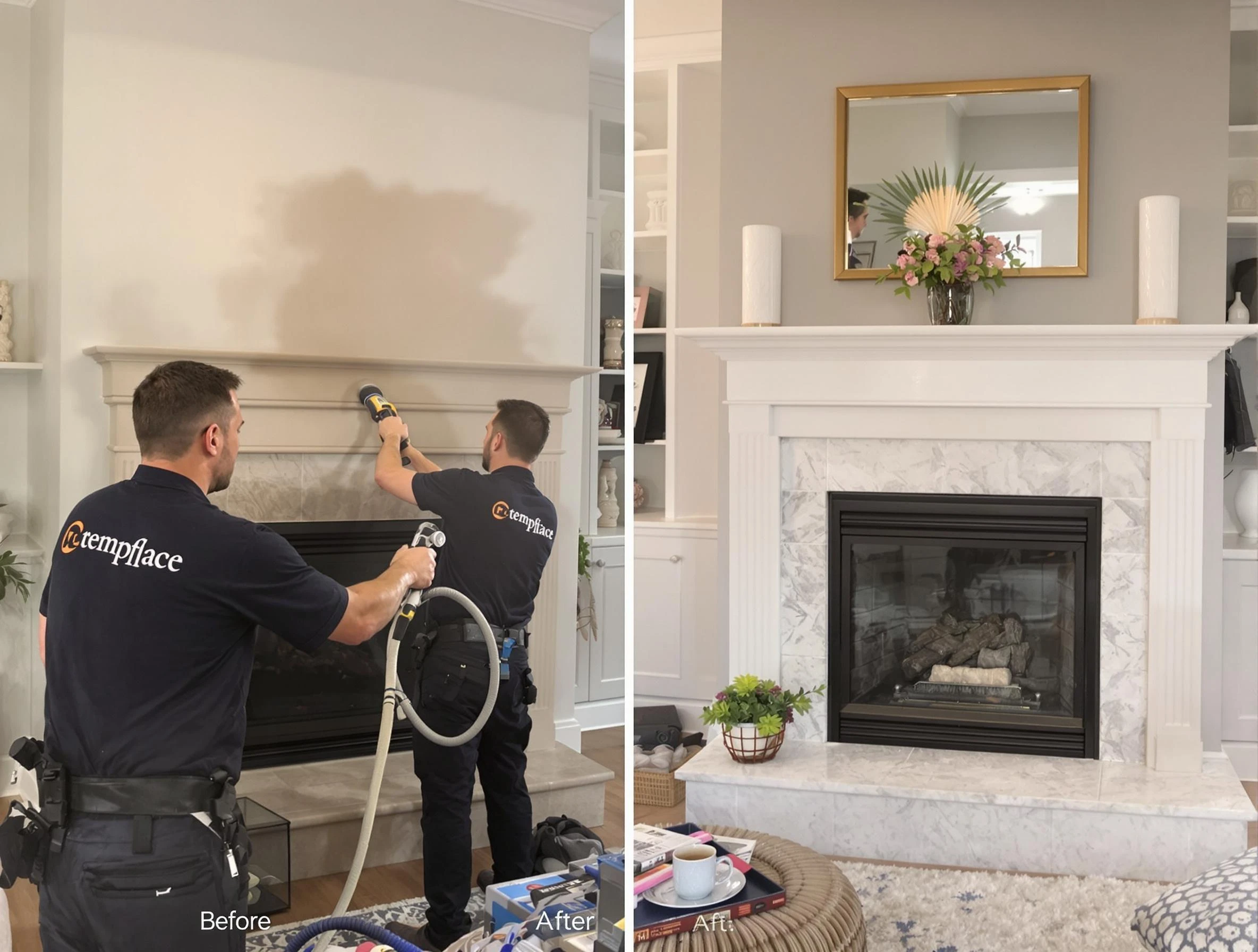 Professional soot removal by Billerica Chimney Sweep team in Billerica, MA